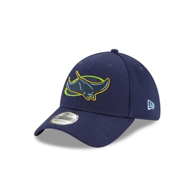 Sapca New Era Tampa Bay Rays MLB Clubhouse Collection 39THIRTY Stretch Fit - Albastri